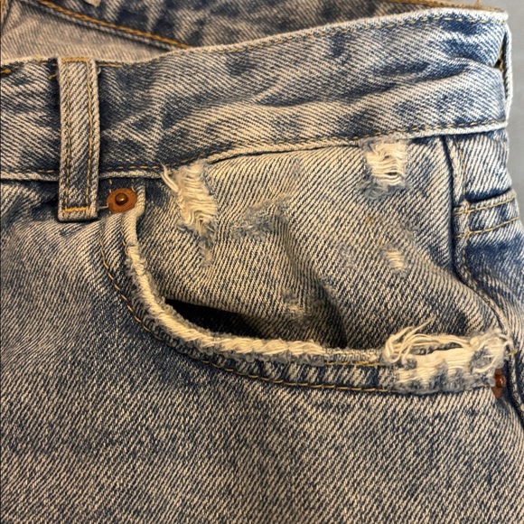 Zara Rhuigi | denim blue jeans button button fly 32 distressed - Picture 7 of 9